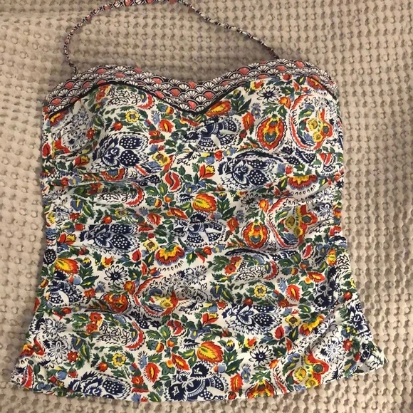 Tommy Bahama tankini top adjustable tie back Sz M excellent condition - Picture 1 of 8